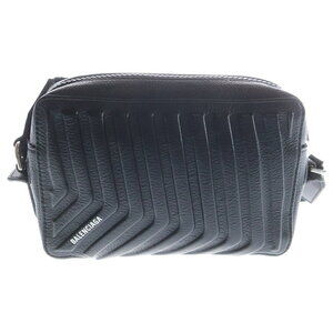 BALENCIAGA CAR CAMERA BAG Leather Shoulder Black